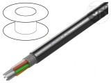 Cablu ecranat 6x20AWG, PVC crom 300V