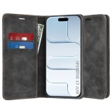 Husa piele iPhone 17 Air Asteroid GSM Confy Cover, negru