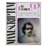 Al. Oprea - Manuscriptum 1/1981, (42) anul XII (Editia: 1981)
