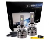 Kit 2 Becuri LED H7 240W 24000lm 6000K, Canbus, 9-16V, Aluminiu, Durata 50000h, KRU003, Auto