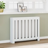 vidaXL Mască pentru calorifer, alb, 104x20x82 cm, lemn prelucrat 852735