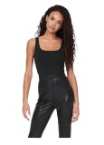 Maiou Dama Only ONLEA Negru XS, Top 2-Ways Fit, Fara Maneci, Poliamida/Elastan, Outlet