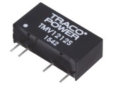 Convertor DC/DC 1W 12V, protecție SCP, TRACO POWER