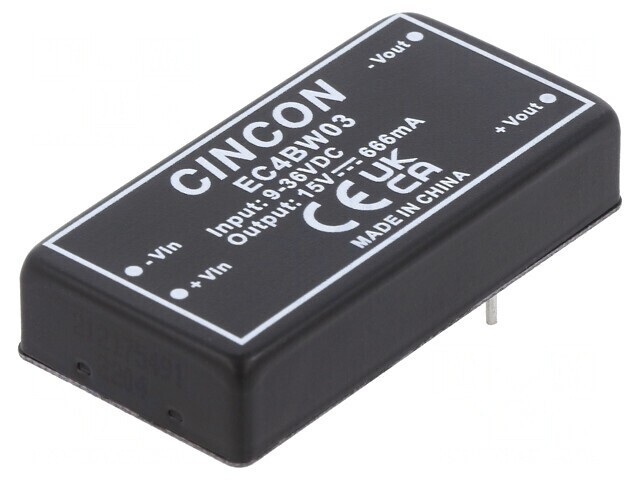 Convertor DC/DC 10W 9-36V la 15V 666mA