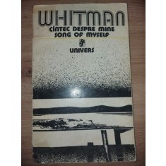 Whitman: Cantec despre mine