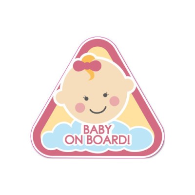 Abtibild &amp;quot;BABY ON BOARD&amp;quot; Cod: TAG 045 / T2 Automotive TrustedCars foto