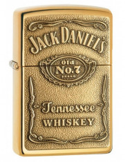 Bricheta Zippo 254BJD.428 Jack Daniel&amp;#039;s Label Emblem foto
