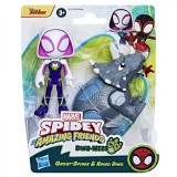 Spidey Si Prietenii Marvel Dino Webs Ghost-spider Si Rhino Dino, SPIDER-MAN