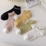 Set 5 perechi de sosete pentru dama, SS078, Multicolor, marime universala