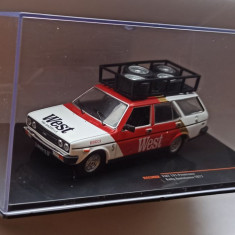 Macheta Fiat 131 Panorama Break - asistenta raliu West 1977 - IXO 1/43 (Rally)