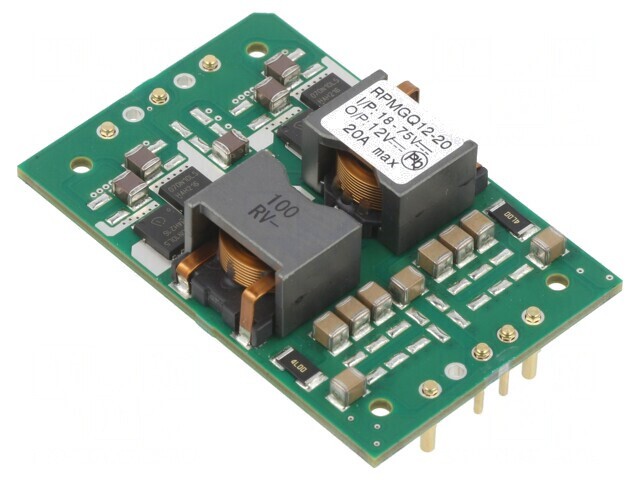 Convertor DC/DC 18-75V la 12V 20A THT RPMGQ12-20