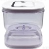 Borcan pentru muraturi, flippy, cu separator pentru lichide, ermetic, termorezistent, tip clepsidra, 1400 ml, abs, alb, 13.5x9.5 cm