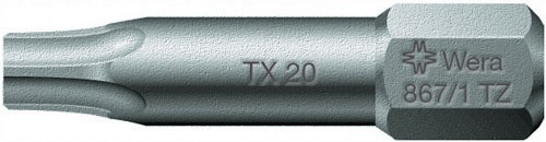 867/1 TZ TORX&reg; VARF SURUBELNITA TORX-BIT TX20 05066310001 WERA