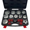 Trusa Chei Filtre Ulei Aluminiu 19 Piese Toolhub: Mazda, Nissan, Toyota, Honda, BMW, Mercedes, Opel, VW + Adaptor
