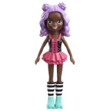 Papusa Polly Pocket Impulse Dark Skin With Roller (hkv80)