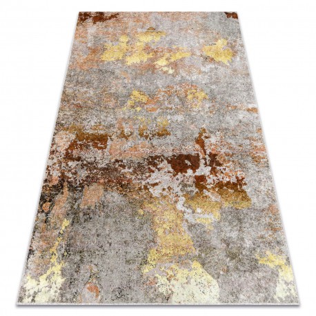 MIRO 51463.802 covor lavabil Absztrakci&oacute; anti-alunecare - gri / aur, 200x290 cm