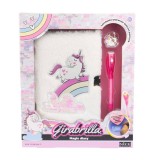Jurnal secret, pix cu cerneala invizibila si lacat, Nice, Girabrilla, Unicorn Magic