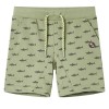 Pantaloni scurti pentru copii cu snur, kaki deschis, 140