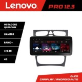 Navigatie Mercedes C W203 2000-2004 K-clk Lenovo PRO 4+64 12.3 inch qled android 4G DSP gps internet Q CarStore Technology