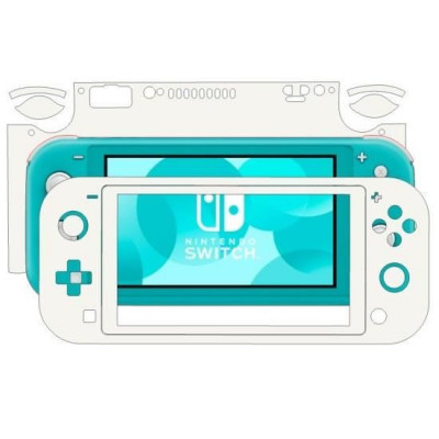 Folie Skin Compatibila cu Nintendo Switch Lite - ApcGsm Wraps Color White Matt foto