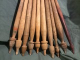Arta / Traditie / Fus / Design - Lot 10 bucati fusuri taranesti din lemn pentru prelucrat lana !