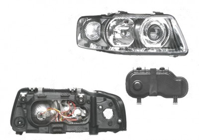 Far Audi A3 (8l), 01.2000-04.2003, fata, Dreapta, H1+H7+PY21W+W5W; manual/electric; fara motoras, DEPO foto