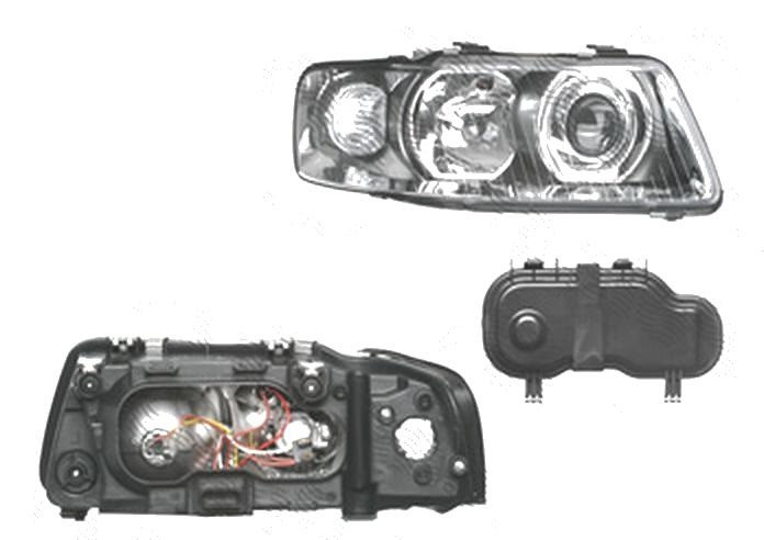 Far Audi A3 (8l), 01.2000-04.2003, fata, Dreapta, H1+H7+PY21W+W5W; manual/electric; fara motoras, DEPO