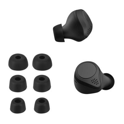 Set 6 Varfuri de schimb pentru casti Jabra Elite 7 Pro/Elite 7 Active, Kwmobile, Negru, Silicon, 58253.01 foto