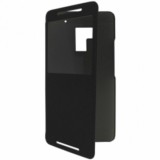 Husa Flip Carte Rock Excel S-View Neagra HTC One Max - Protectie Premium, Design Elegant