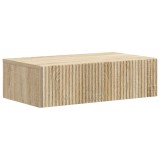 vidaXL Masă laterală montată pe perete Stejar Sonoma 59 x 34,5 x 17 cm 898487