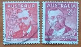 AUSTRALIA--1948-''Personalitati deSTIINTA :CHIMIST SI Agronom'' set de 2v,''- stampilat-''--Vezi-Scan