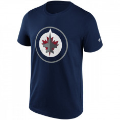Winnipeg Jets tricou de bărbați Primary Logo Graphic navy - S