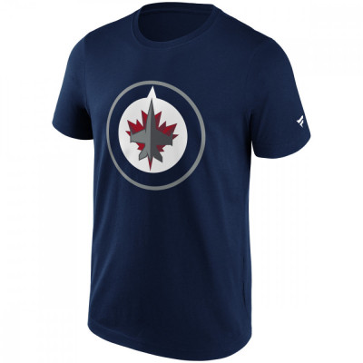 Winnipeg Jets tricou de bărbați Primary Logo Graphic navy - XL foto