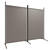 Paravan de camera cu 2 panouri, antracit, 175x180 cm