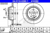 Disc frana MERCEDES VIANO (W639) (2003 - 2016) ATE 24.0110-0280.1