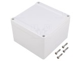 Carcasă universală policarbonat 120x120x80mm 1555P2GY