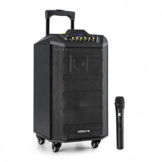 Vonyx VPS10, sistem audio PA, 250 W, port usb / sd, bluetooth, 12V / 4,5AH, baterie foto