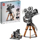 LEGO Disney Camera Filmat Omagiu Walt Disney 43230, Set Constructie Adulti, Minifigurine, Banda Film, Aniversare 100 Disney
