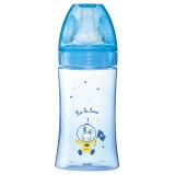 Biberon pentru initiere anti-colici 0-6 luni Debit 2 Cosmonaut, 270ml, Dodie