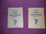 2 Carnet de Membru al Clubului Sportiv(Asociatie)ICSCMA Bucuresti 1978/1979,POP