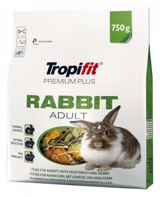 Hrana pentru iepure adult Tropifit Premium Plus Rabbit Adult, 2.5 kg AnimaPet MegaFood foto