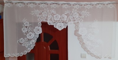 PERDEA PANOU IN COLTURI CU MODEL FLORI--NOU foto