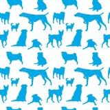 Rola de tapet ReWallpaper, model animale, vinil, alb/albastru, 44,5 x 300 cm