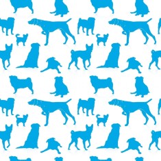 Rola de tapet ReWallpaper, model animale, vinil, alb/albastru, 44,5 x 300 cm