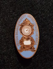Insigna rara Muzeul ceasului Ploiesti / Ceasul lui N. Iorga