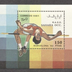 Sahara OCC R.A.S.D 1991 Sport, Olympics, Barcelona, perf. sheet, MNH S.123