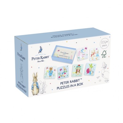 Puzzle-uri Peter Rabbit&amp;trade; in cutie lemn, Orange Tree Toys foto