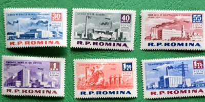 TIMBRE ROMANIA MNH LP558/1963 -Constrctii ale socialismului in R.P.R. -Serie simplă - foto