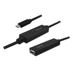 Cablu Logilink UA0326 Repeater USB-C male - USB female 20m Negru foto