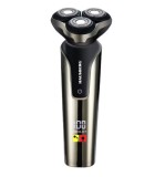 Aparat Ras - 3 Capete Cu Rotire Shaver - Barbierit Electric Reincarcabil Hausberg HB-78GR 1200mAh IPX6 USB Type-C
